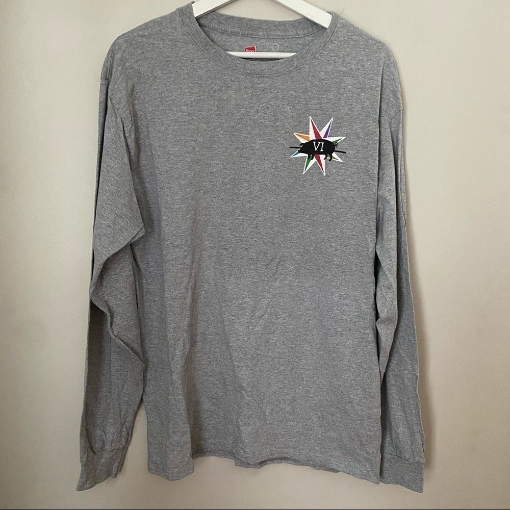 Hanes Shirt Long Sleeve Oktoberfest Joetoberfest Pig Roast Casual Custom Made - Picture 1 of 8